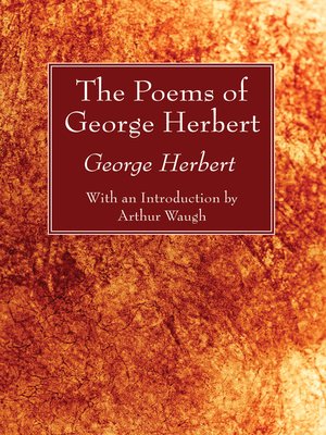 cover image of The Poems of George Herbert
